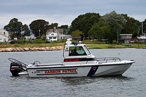 East Providence Harbor Department 27′ Boston Whaler Vigilant patrol/rescue boat uses xtreme heaters