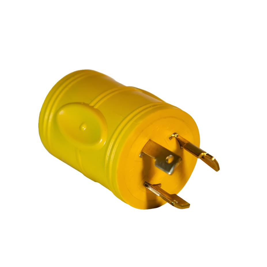 Marinco Adapter 15A Female To 30A Male - Boat/RV Electrical Adapter, Convert 15A Shore Power To 30A Inlet